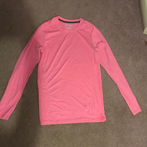 Pink Modest long sleeves activewear stretch Gym workout Lightweight Exercise top - Picture 16 of 16